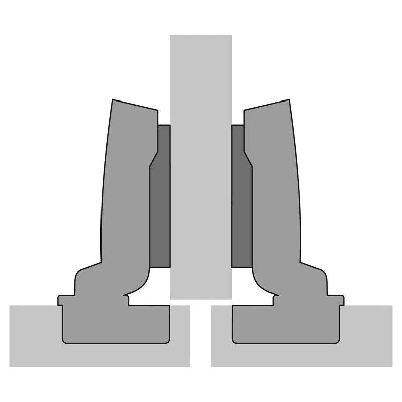 Hettich - HALF OVERLAY 110 Degree Soft Close Hinge (52x5.5mm)
