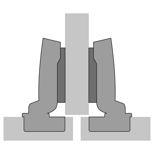 Hettich - HALF OVERLAY 110 Degree Soft Close Hinge (52x5.5mm)
