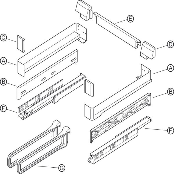 Hafele Conero Trouser Pull-out System