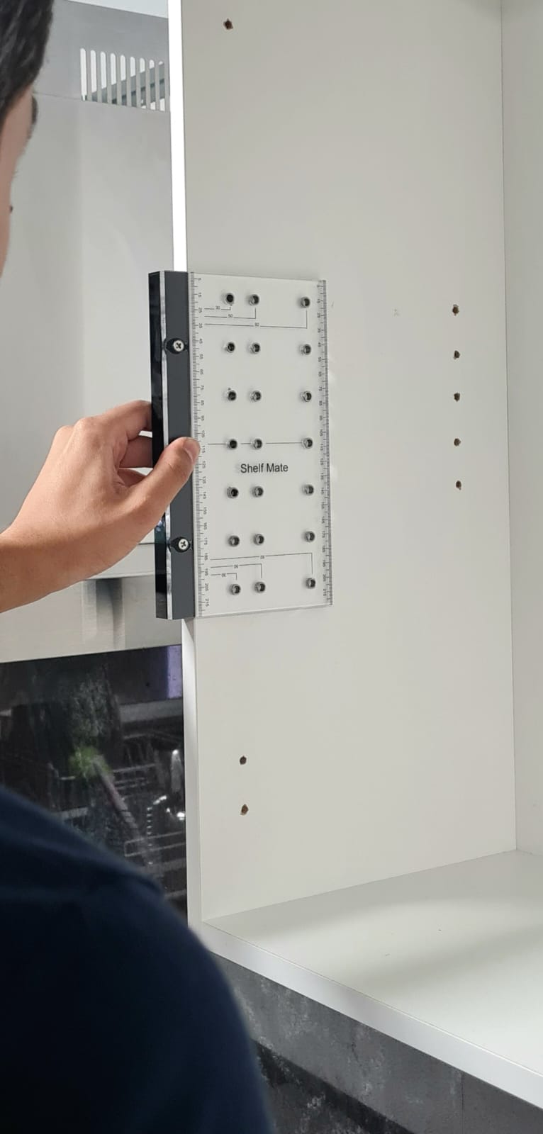 Shelf Adjustable Hole Template