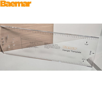 Hanger Rail Template  – Perfectly Align Holes for Sturdy Closet Rods!