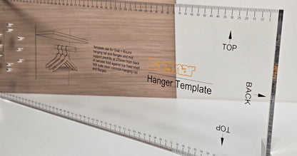 Hanger Rail Template  – Perfectly Aligned Holes for Sturdy Closet Rods!