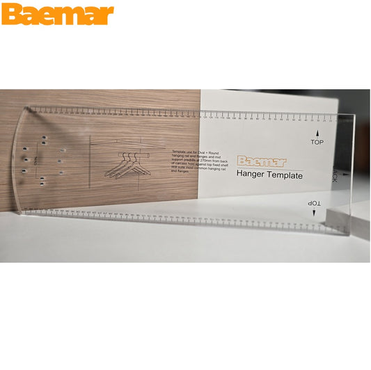 Hanger Rail Template  – Perfectly Align Holes for Sturdy Closet Rods!