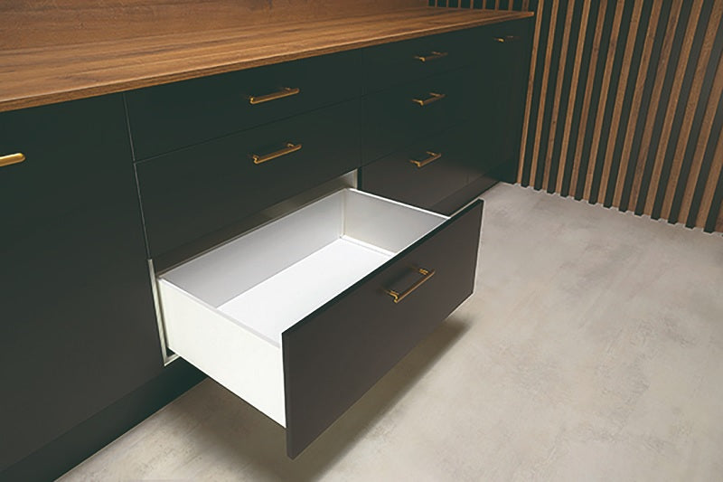 Alto Slim Wall Drawer Set 199mm High (MATT WHITE) NL 270-550mm