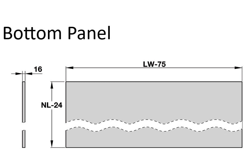 Alto Slim Wall Drawer Set 84mm High (MATT WHITE) NL 270-550mm