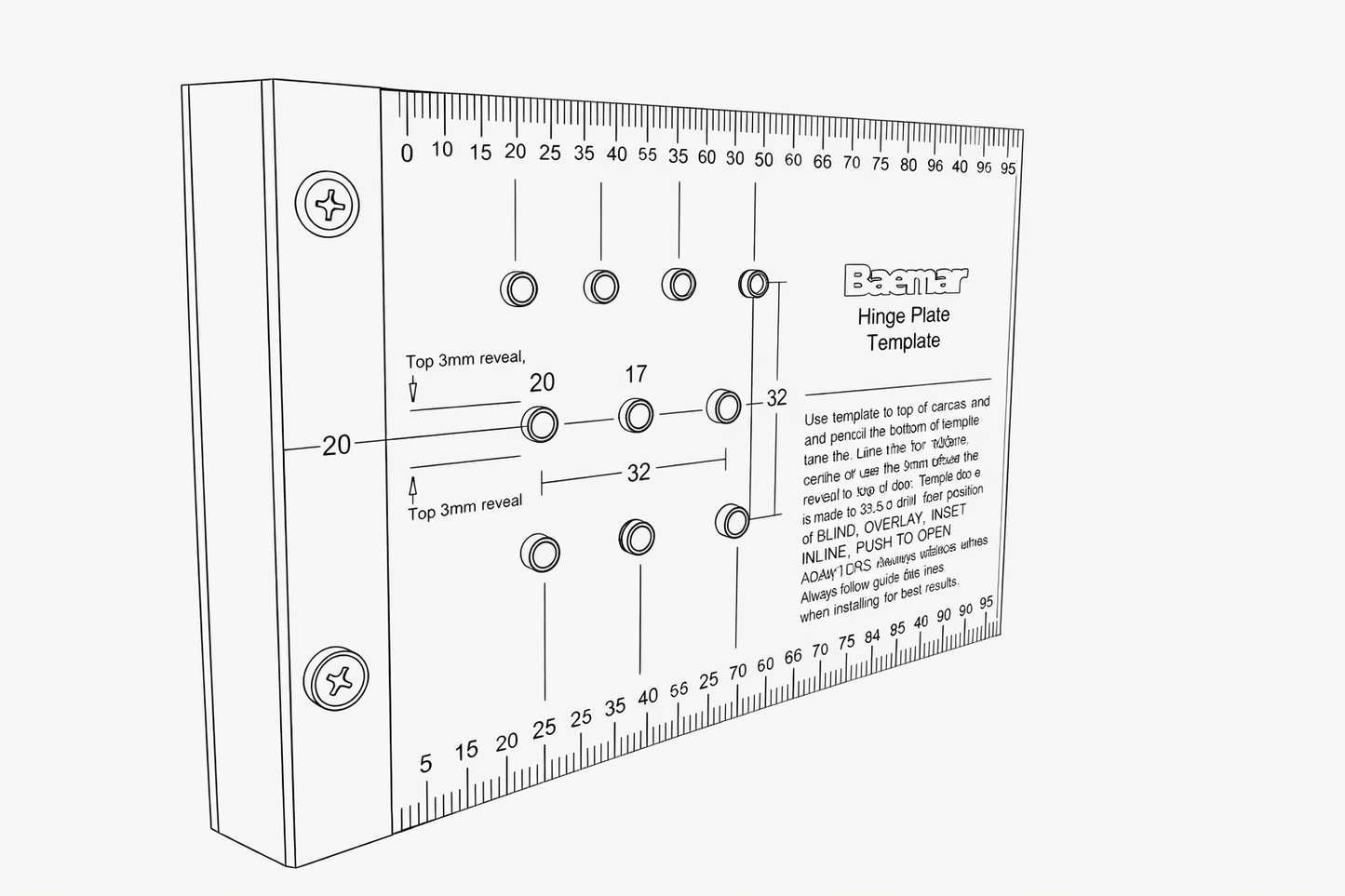 Hinge Plate Template