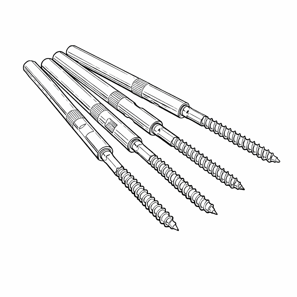 Floating Shelf Rods 4 PCS