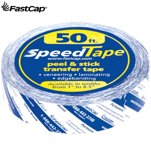 FASTCAP SpeedTape 25mm x 15m – Double-Sided Adhesive Roll for Edge Banding