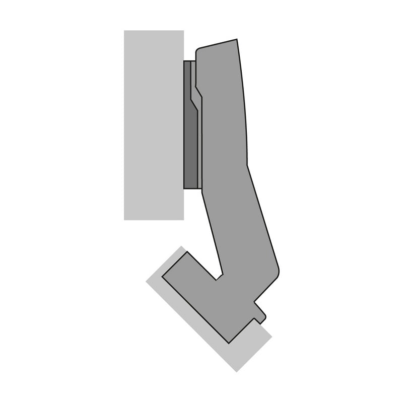 Hettich - 45 Degree FULL OVERLAY Soft Close Hinge (52x5.5mm)