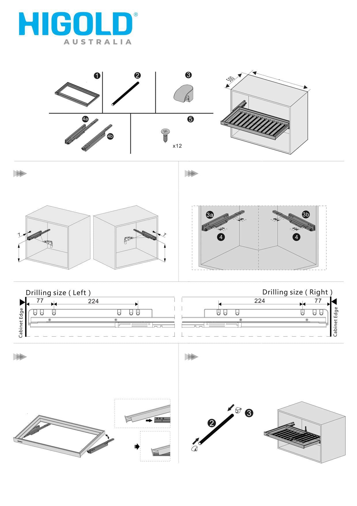 Pull Out Trousers Rack - Holds 6 Pairs