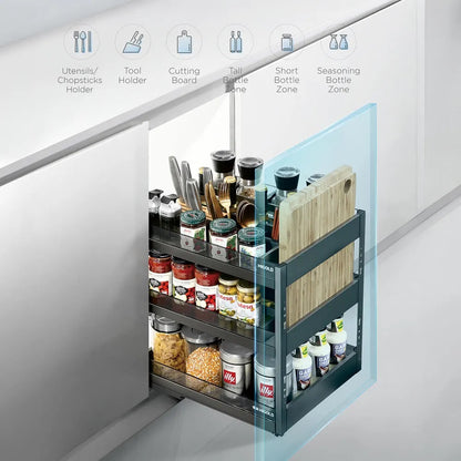 Shearer CRYSTAL Pull Out Kitchen Cupboard Organiser 300mm - 400mm CABINET