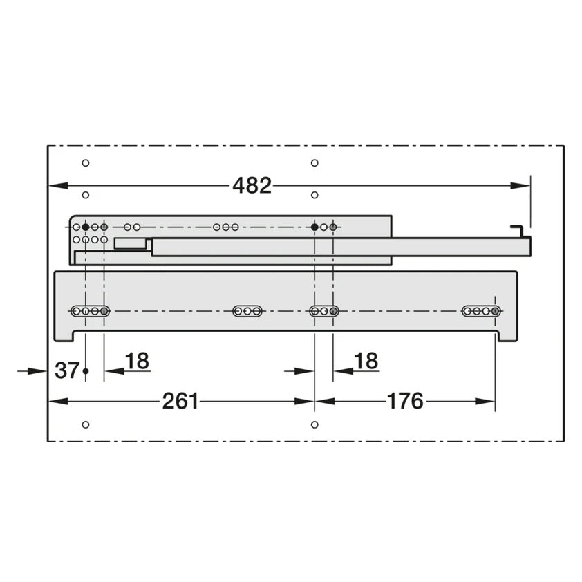 Hafele Conero Trouser Pull-out System