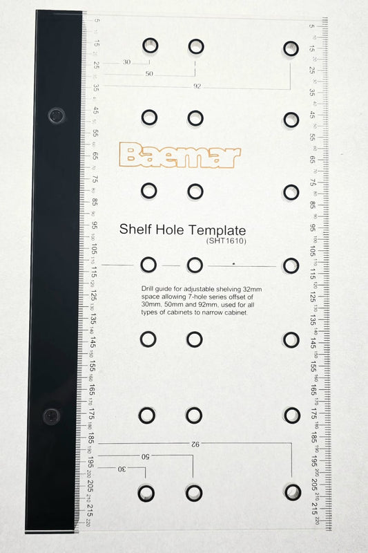Shelf Adjustable Hole Template