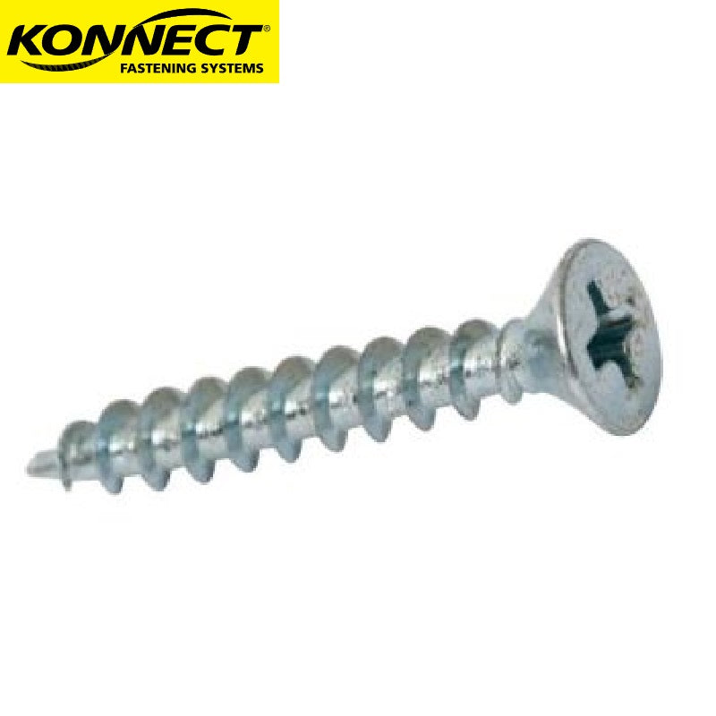 FULL THREAD PHILLIPS HEAD SCREWS (Driver Bit Included)